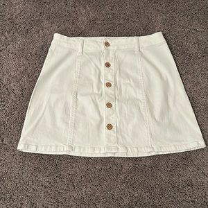 White button down skirt